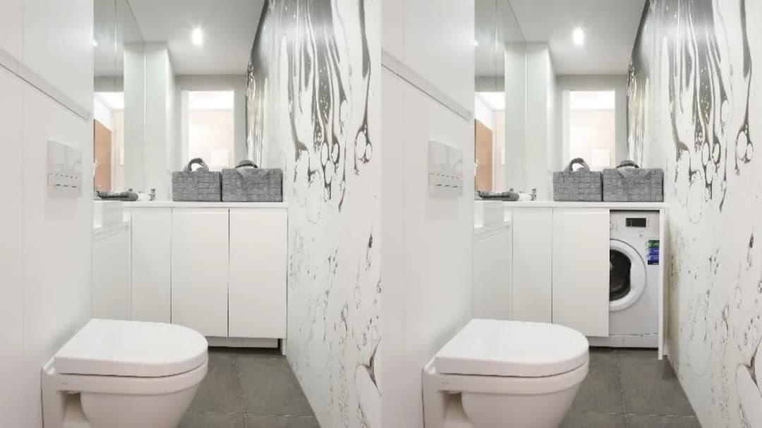 Jak ukryć pralkę w małej łazience: 5 sprytnych rozwiązań